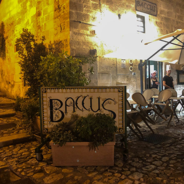 Inhaber des Restaurant Baccus in den Sassi von Matera