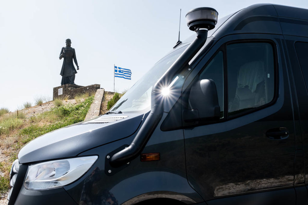 Greece erfahren im Mercedes-Camper